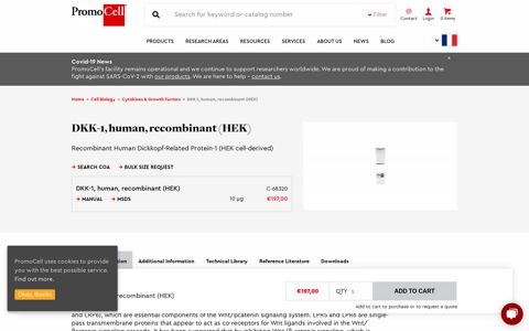 DKK-1, human, recombinant (HEK) | PromoCell