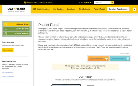 Patient Portal | UCF Health