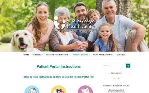 Patient Portal Instructions - Heritage Health Center