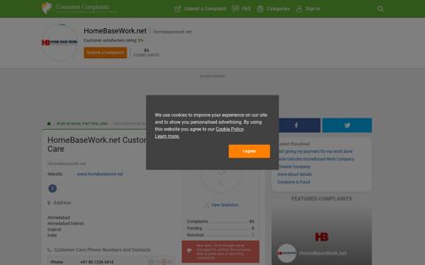 HomeBaseWork.net Customer Care, Complaints and Reviews