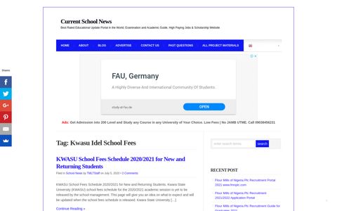 Kwasu Idel School Fees Archives - Current School News ...