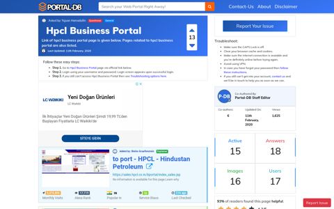 Hpcl Business Portal