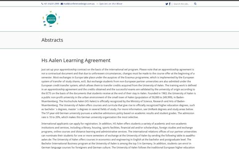 Hs Aalen Learning Agreement | SOTM2019