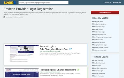 Emdeon Provider Login Registration - Loginii.com