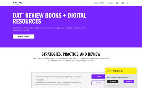 DAT ® Review Books + Digital Resources - Kaplan Test Prep