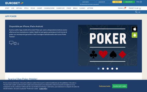 Poker Mobile App | Poker mobile su Eurobet.it