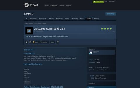 Guide :: Gestures command List! - Steam Community