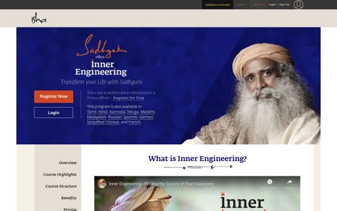 Inner Engineering Online - Isha Foundation