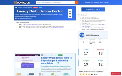 Energy Ombudsman Portal