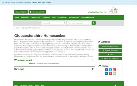 Gloucestershire Homeseeker | Glosfamilies Directory