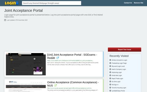 Joint Acceptance Portal - Loginii.com