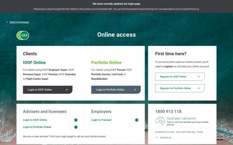 IOOF login and registration