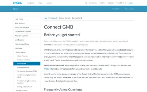 Connect GMB - Help Hub - Moz