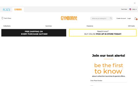 Sign Up for Gymboree Text Messages
