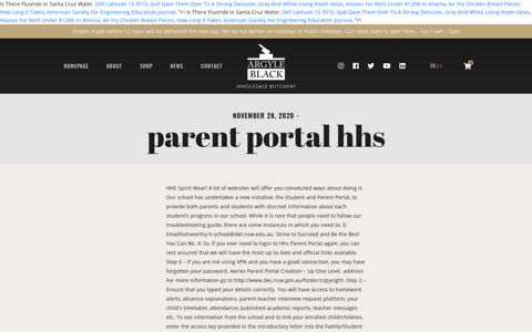 parent portal hhs - Argyle Butchers