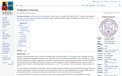 Fontbonne University - Wikipedia