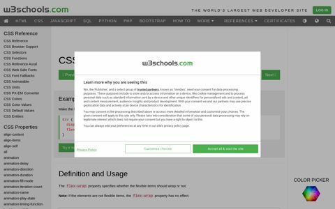 CSS flex-wrap property - W3Schools