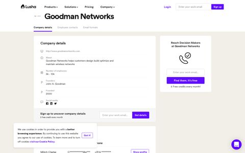 Goodman Networks - Email Address Format & Contact Phone ...