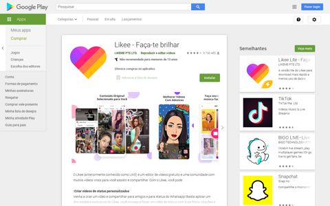 Likee - Faça-te brilhar – Apps no Google Play