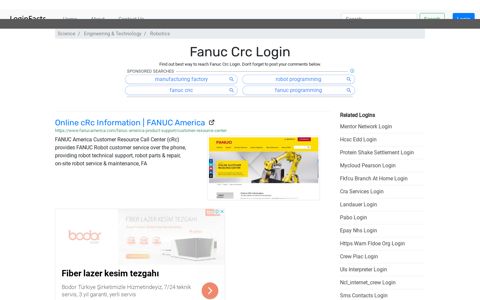 Fanuc Crc - Online cRc Information | FANUC America