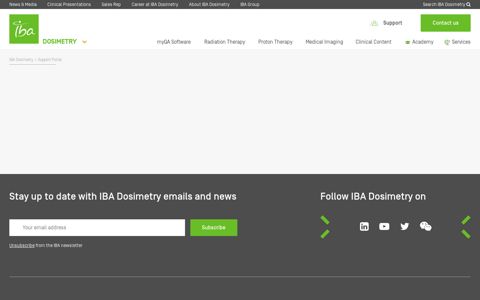 Support Portal | IBA Dosimetry