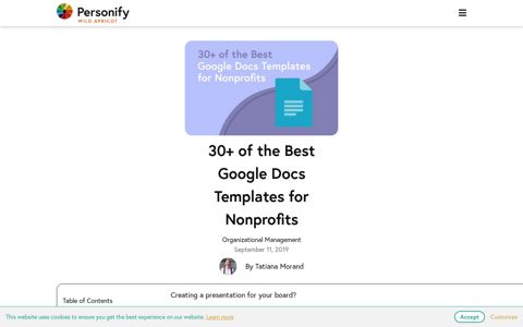 30+ of the Best Google Docs Templates for Nonprofits | Wild ...