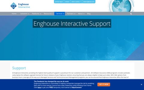 Product Support Services Portal - Enghouse Interaction