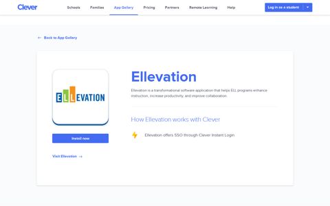 Ellevation - Clever application gallery | Clever