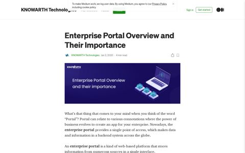 Enterprise Portal Overview and Their Importance | by ...