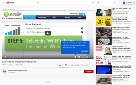 Save Your Data - Change Your Mifi Password - YouTube