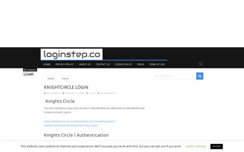 Knightcircle Login | Login Step