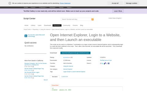 Script Open Internet Explorer, Login to a Website, and then ...