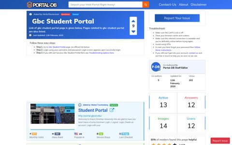 Gbc Student Portal