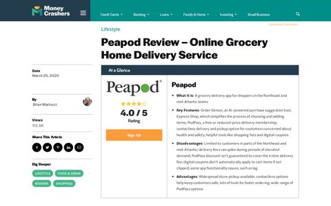 Peapod Review - Online Grocery Home Delivery Service