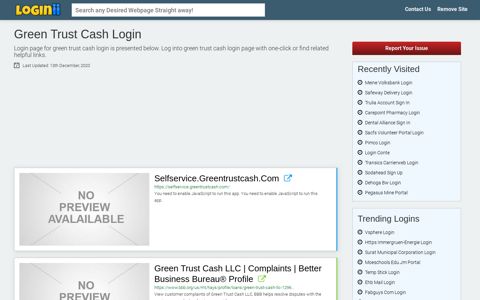 Green Trust Cash Login - Loginii.com