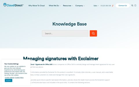 Managing signatures with Exclaimer - Cloud Direct
