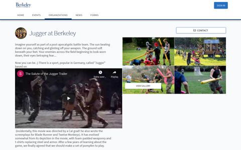Jugger at Berkeley - CalLink at UC Berkeley