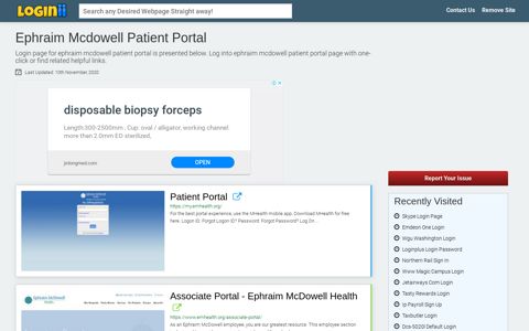 Ephraim Mcdowell Patient Portal - Loginii.com