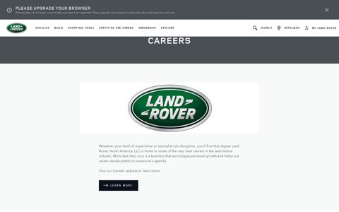 Land Rover Career and Job Opportunities | Land Rover USA