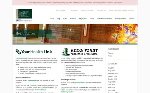 Health Links : Harrison County Hospital