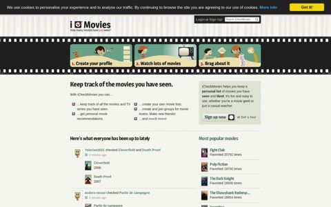 iCheckMovies.com: Keep track of what movies you have seen
