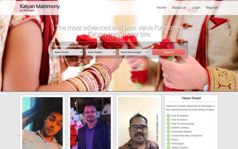 Kalyan Matrimony, Matrimonials, Bride, Groom - iMarriages