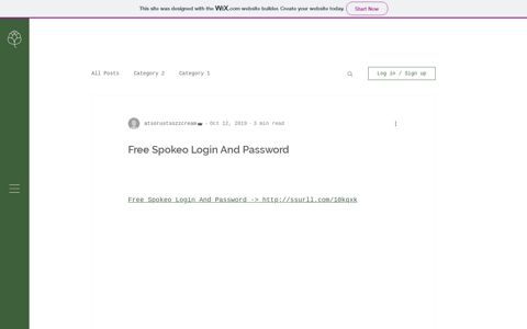 Free Spokeo Login And Password - Wix.com