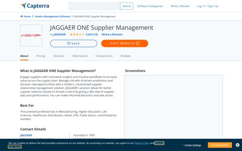 JAGGAER ONE Supplier Management Reviews and Pricing ...