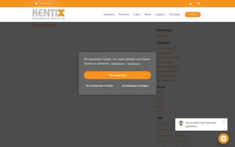 Cloud & mobile Archive - Kentix GmbH
