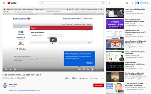 Login Bank of America EDD Debit Card | Sign in - YouTube