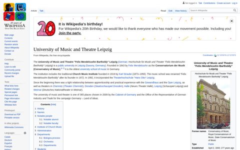 University of Music and Theatre Leipzig - Wikipedia