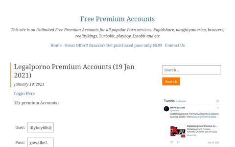 Legalporno Premium Accounts