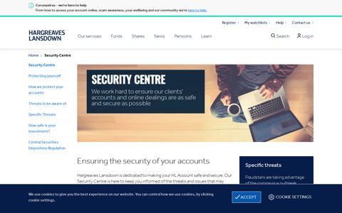 Security Centre by Hargreaves Lansdown | Help and tips on ...