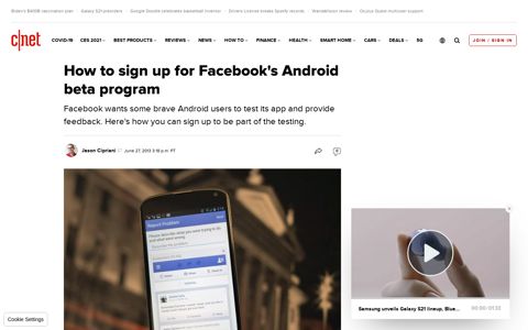 How to sign up for Facebook's Android beta program - CNET